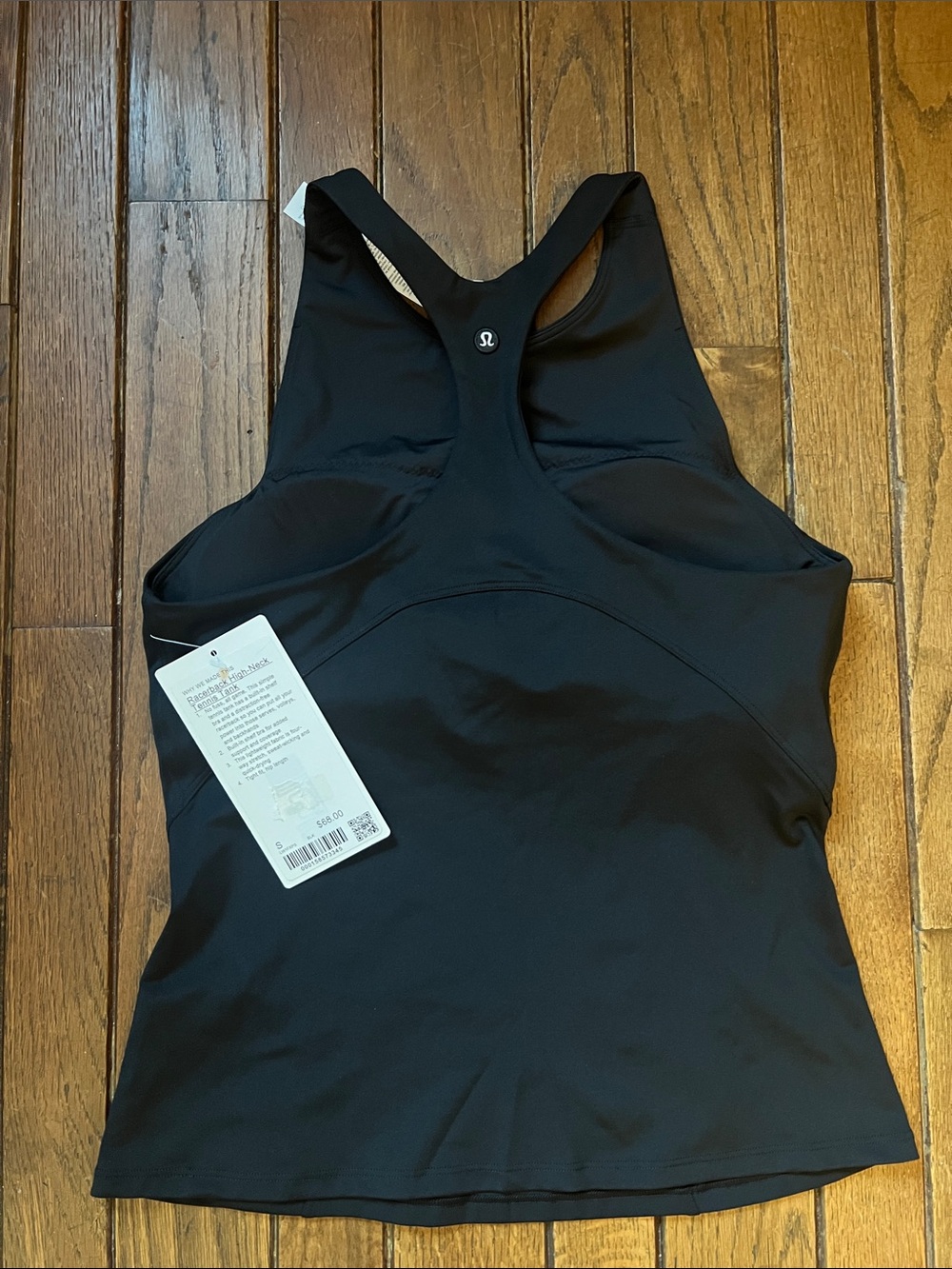 Lululemon Black Racerback High Neck Full LengthTank Size Small NWT - Picture 5 of 5